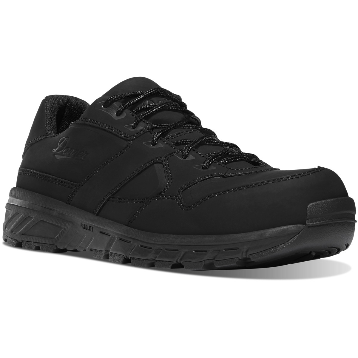 Zapatos De Trabajo Danner Hombre Mexico - Run Time EVO Composite Toe Negros - UNSHF0476